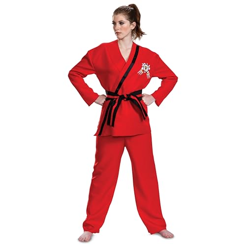 Disguise Eagle Fang Adult Costume, Official Cobra Kai Adult Costumes with Pants and Belt, Adult Size S/M by Disguise - Image 2