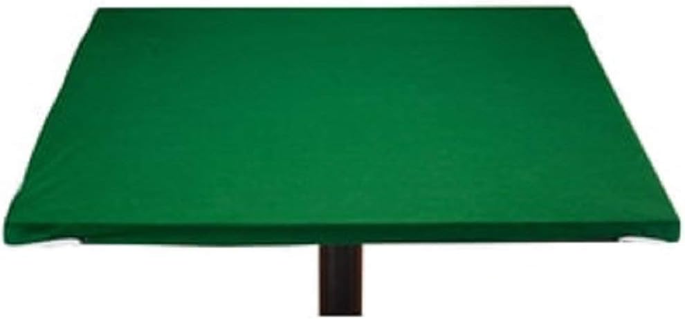 Fitted Round Elastic Edge Solid Green Felt Table Cover for Poker Puzzles Board Games Fits 36 Inch To 48 Inch Round Table - Also Fits 36 Inch Square Table