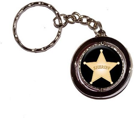 GRAPHICS & MORE Sheriff Badge - Key Chain Keychain Ring
