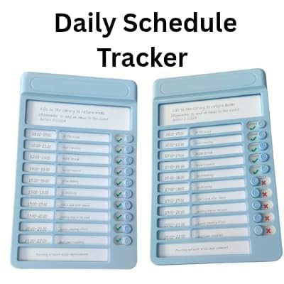 Space Enterprises Daily Schedule Habit Tracker, Self-Discipline Motivation Planner for Kids and Adults, Blue and Pink, Special Gift for All Occasions 4