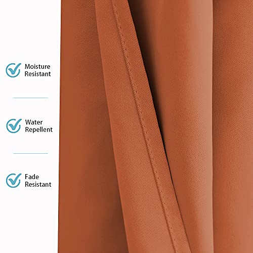 image for RYB HOME Extra Wide Outdoor Curtains for Porch Waterproof Privacy Blac