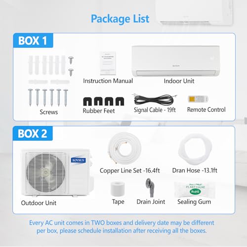 Rovsun SPLIT-AC NEW 9000Btu Wifi Enabled Mini Split Air Conditioner & Heater thumb #5