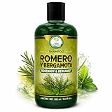 Romero, Sábila & Bergamota Shampoo (Rosemary, Aloe Vera & Bergamot) – 16.9 fl oz – Nourishing Hair Care – Natural Shine & Strength – Healthy, Beautiful Hair – Sulfate-Free