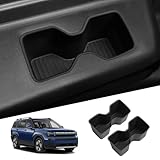 smabee 3rd Row Cup Holder for Hyundai Santa Fe 2024 2025 2026 6/7 Seats Car Accessories TPE Drinks Holder Box Organizer Car Interior Black