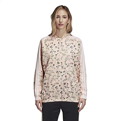 adidas Women Originals Hooded Windbreaker (L) Blush Pink