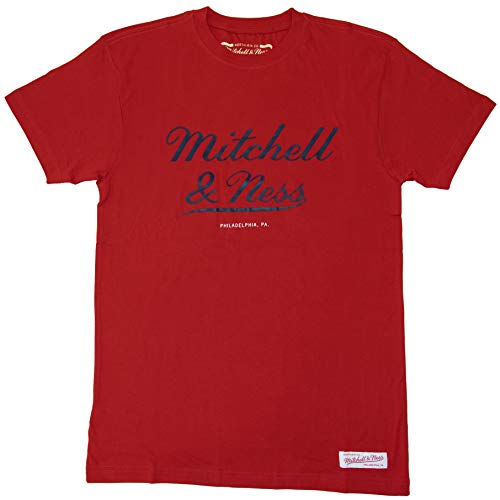 Mitchell and Ness M&N Classic Script Stacked Tee Own Brand, Red