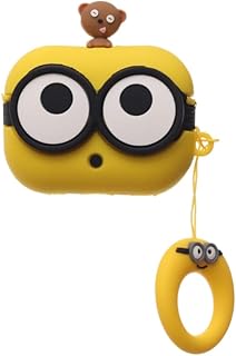 جراب حماية ثلاثي الأبعاد متين من السيليكون بتصميم مقاوم للصدمات والخدوش بتصميم ثلاثي الأبعاد لشخصية كرتونية لطيفة وحامل معدني لسماعات ايربودز برو 2 من جي باور - متعدد الألوان (تصميم 6)