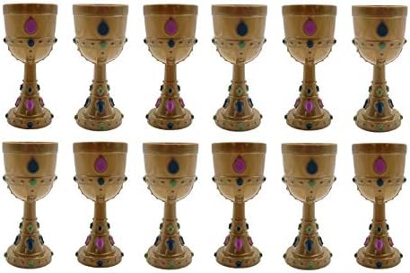 Mardi Gras Molded Crown Goblets - 1 dozen - Party Supplies