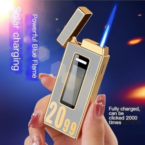 Encendedor Butano Recargable con Carga Solar y Sensor Táctil miniatura 2