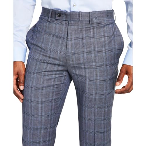 Calvin Klein Mens Wool Slim Fit Trouser Pants Gray 34/323