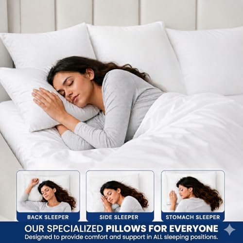 Image of Comfort Nest Microfiber Plain Pillow, 16 x 24 Inch, Super Soft, 90 GSM, 40 x 60 cm - White