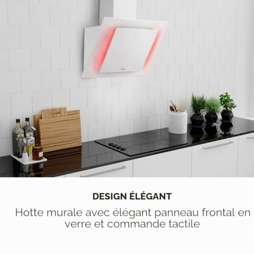 Hotte murale sans tête Klarstein Eleonora 60cm Extraction dair 426 m³h - vue 3