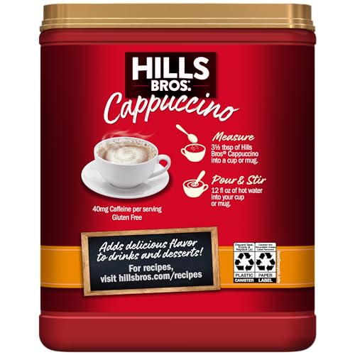 Hills Bros Cappuccino White Chocolate Caramel, 16 Ounce by Hills Bros. Coffee