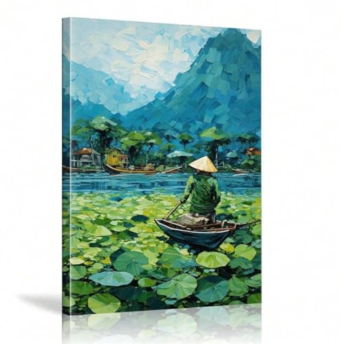 Affiches murales de voyage pour salon avec paysage de montagne zen