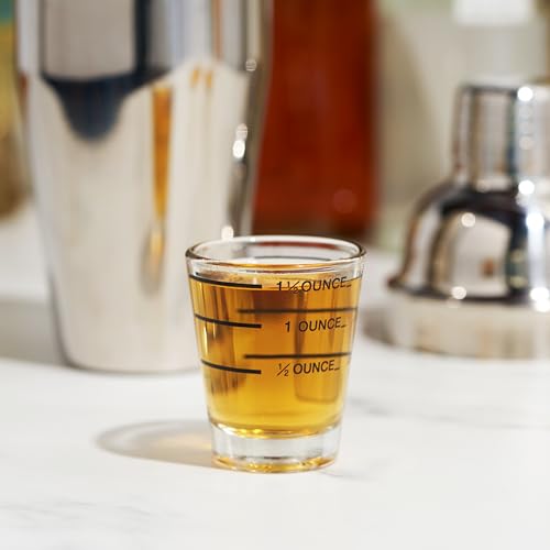 image for True Bullseye Measuring Shot Glasses, Shot Glass with Measurements, Sm