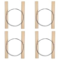 Thinp 4 Stück Tonschneider Draht,Stahldraht Ton Schneidewerkzeug,Keramik Schneidewerkzeuge,Keramik Werkzeuge,für Künstler Töpfertonton Kunstskulptur Bastelbedarf Keramikherstellung