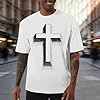 Gubsssl T Shirts for Men UK Adult Fashion Top Plain Shirts Classic T-Shirts Summer Short Sleeves Slim Fit Basic Tshirts Casual Tee Comfortable Workwear Personalised Streetwear Clothing Wear White 5XL #1
