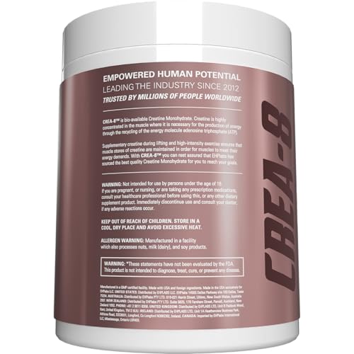 EHP Labs CREA-8 Creatine Monohydrate Powder - Unflavored Creatine Powder for Muscle Growth, Increased Strength, Enhanced Energy Output and Improved Performance - 50 Servings (250g) - Image 8