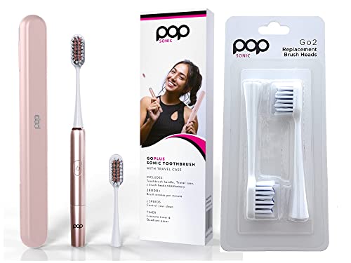 Go Plus Sonic Toothbrushes + Bonus Pack For Adults W/Electric Toothbrush Case - Electric Toothbrush For Adults & Kids #TOP16
