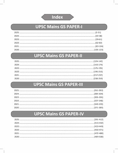 Image of Mastering Mains General Studies GS Answers Solved PYQ Papers 2020-25 (Paper - 1,2,3,4) for UPSC CSE Exam & State PCS Competitive Exams 2026 (in Hindi Medium Book) | Samanya Adhyayan | 250+ Diagrams