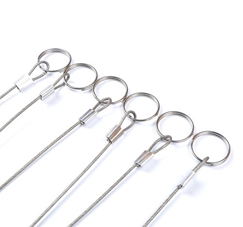 image for Mxeol Stainless Steel Lanyard Cable Tether Safety Wire for Loss Preven
