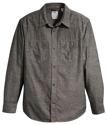 Photo de Levi's Sawtooth Relaxed Fit Western Shirt, Camden Black Chambray, S Homme