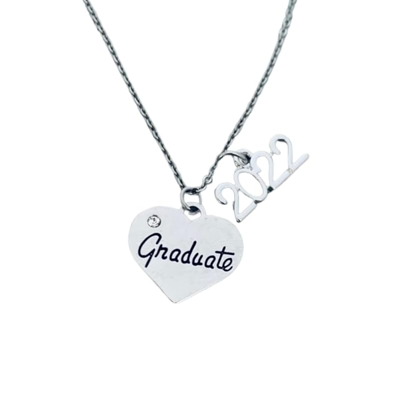 2022 Graduation Charm Necklace, Girls Graduation Jewelry