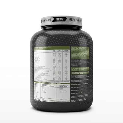 Image of Healthfarm MaxWhey Whey Protein Powder | 24g Protein | Fast Absorbing Protein (Dubai chocolate) 2kg