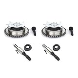 Pair Variable Valve Timing VVT Sprocket Cam Phaser+Solenoids Replacement For 2004-2010 Ford Explorer