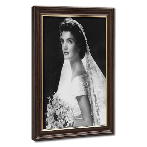 Impression toile Jackie Kennedy mariage 20x30 cm décoration bureau