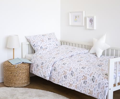 LOOLAY Bettwäsche Baumwolle 2 teilig - Kinder Bettwäsche-Sets 1x...