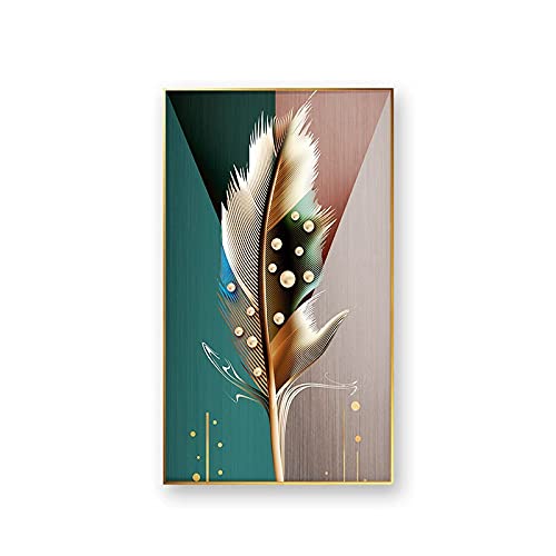 Diamond painting grande taille plume 5D broderie diamant kit complet 40x80 cm