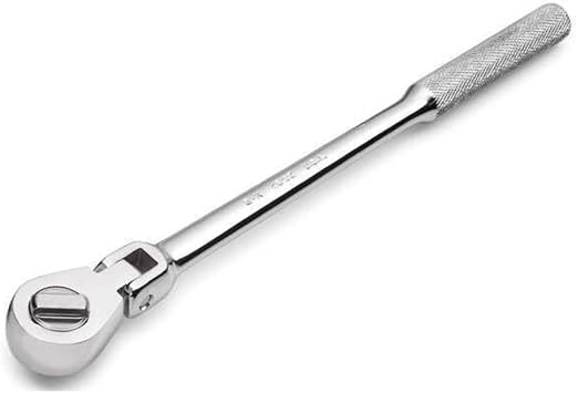 SK Tools USA 3/8" Drive, 10.9" Long, Professional Flex Head Chrome Ratchet, 45183