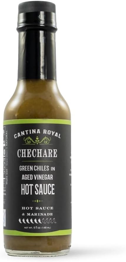 Cantina Royal Chechare Green Chiles in Aged House Vinegar Hot Sauce