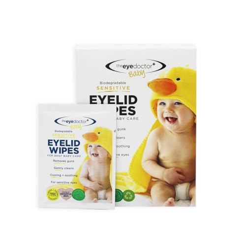 The Eye Doctor Toallitas Sensibles Para Los Ojos Bebé - 40 Toallitas Estériles Para Los Párpados Ideal Cuidado Diario Del Bebé - Sin Conservantes, Detergentes Ni Fragancias - Selladas Individualmente