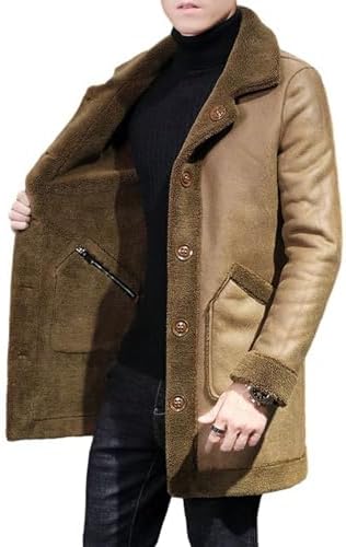 Amazon | [GUREITOJP] レザージャケット メンズ ムートンジャケット 裏