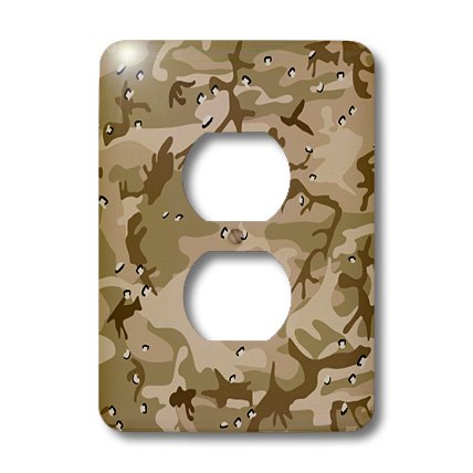 2 prises de prise Marron pour cacher les plaques blanches ternes 3dRose - 3