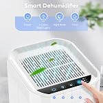 Dehumidifiers for Home with 7-Color LED Light, Quiet 2200 Cubic Feet (240 sq ft) Coverage Portable Mini Dehumidifier with Auto Shut-Off, Sleep Mode and Timer for Bedroom (1000ml)