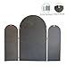 BAODANFU Trifold Vanity Mirrors 3 Way, 30 x 37in Adjustable Vanity Mirrors for Bathroom, Bedroom, Champaign Golden Arch Mirrors Wall Mounted Decoration, Braiding Hair, Makeup 360° Way