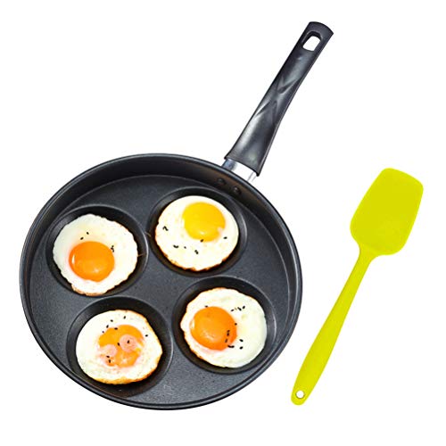 Iron Egg Frying Pan with Non-Stick Ceramic Coating - 9.8” 4 Cup Egg