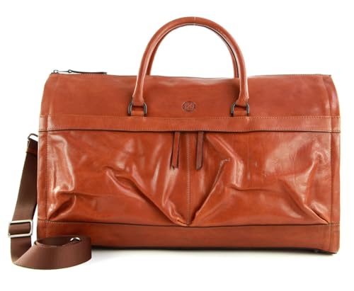 Bolsa de viaje Orlando SADDLER en marrón, tu compañera ideal para escapadas de fin de semana