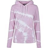 Urban Classics Ladies Tie Dye Hoody Sudadera con Capucha, Rosa Chic, S para Mujer