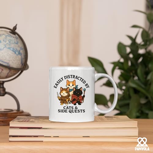 Taza de cerámica Panvola 11 onzas color blanco miniatura 4