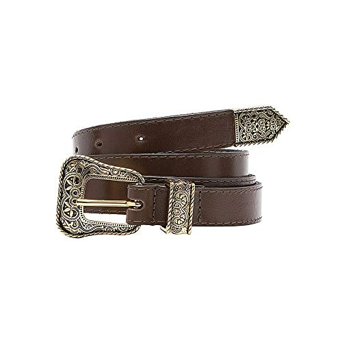 Cinto Feminino Em Couro Comfort Cor Café F001 (G)