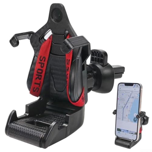 Supporto per telefono da da auto antiurto compatibile con tutti gli smartphone facile installazione rosso