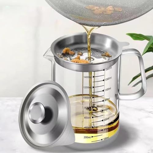 Botella de aceite de 1000ml en vidrio borosilicato ideal para servir y cocinar a diario 6