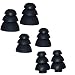 New Triple Flange Replacement Earbuds Eartips 3 Pairs (S, M, L) for Monster Beats Dr. Dre Tour, Powerbeats, urBeats, Gratitude, NCredible N-Ergy In-Ear Stereo Earphones