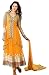 Anarkali Salwar Kameez Designer Indian Bollywood Ethnic Bridal Wedding,Orange,Unstitched