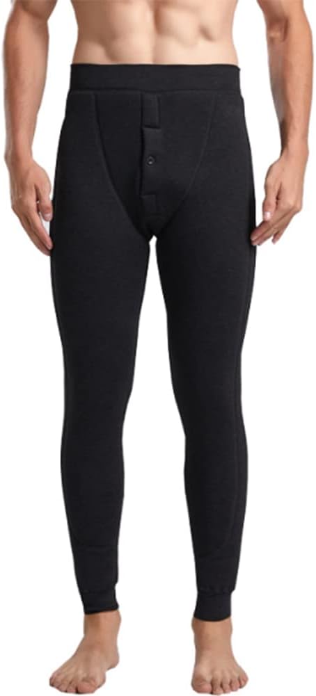 Men's Thermal Underwear Long Johns Bottom Classic Thermal Base Layer Pant XXL-5XL