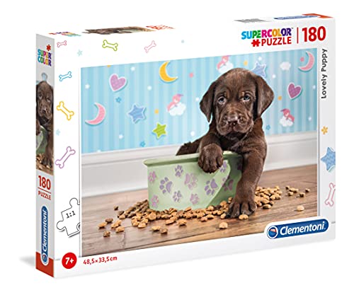 Clementoni Supercolor Puzzle-Cucciolo-180 pezzi, Multicolore, 29754